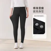 【系扣中腰小脚裤】MsShe大码女装新秋显瘦牛仔裤子J~MH501118
