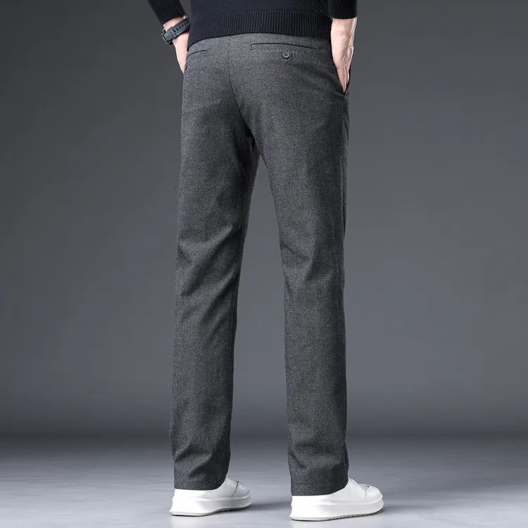 休闲裤男款新款2025男士休闲裤秋冬款直筒百搭男裤商务上班长裤子