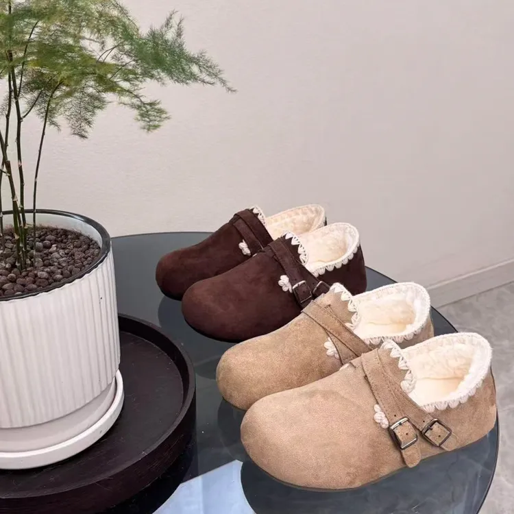 35-43码复古厚底勃肯鞋2025新款秋冬季百搭休闲鞋子41-43大码女鞋