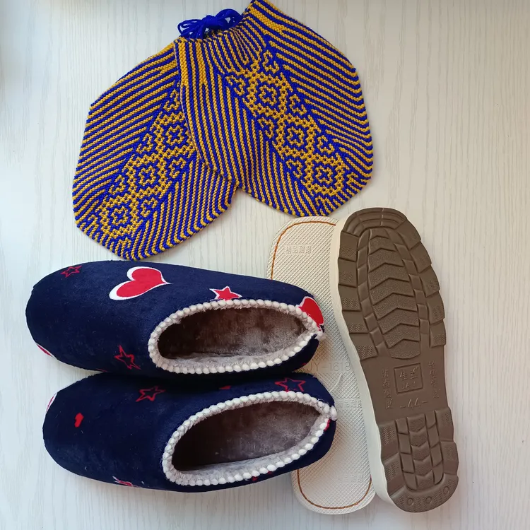 【直播链接】纯手工编织时尚爆款百搭新款手工毛线鞋面男女冬季保暖