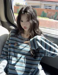 （杜思蒙服饰）25Q5911-“立体挂件腊肠狗”韩版休闲百搭条纹T恤 