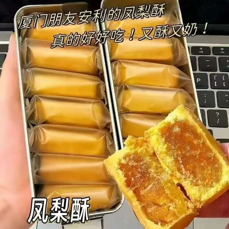 凤梨酥铁盒厦门传统糕点伴手礼美味早餐下午茶代餐零食