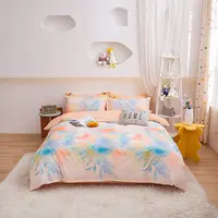 【新疆棉品专场】佑家A类德芙绒秋冬款四件套-花飞蝶舞/花倾暖阳