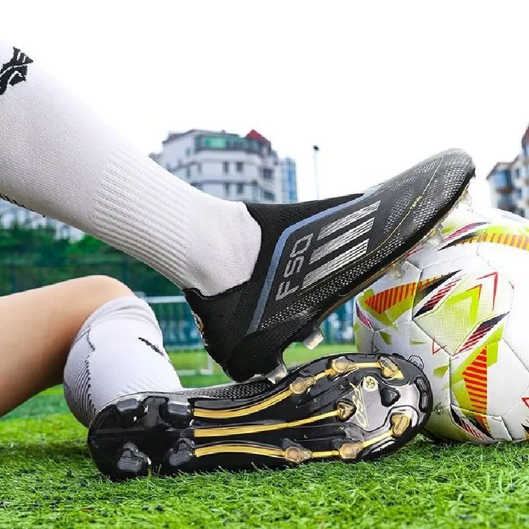 猎鹰F50足球鞋男女儿童成人长钉AG碎钉TF小学生比赛训练新配色女