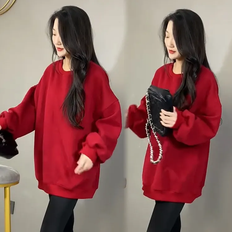 2025秋季新款时尚显瘦气质网红高档洋气女高级百搭宽松大码卫衣潮