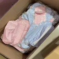 粉蓝格子笔袋 NO.退.NO换     