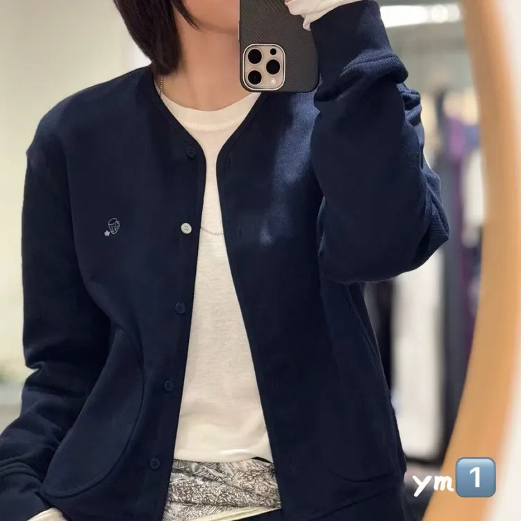 螺纹下摆直下摆女秋季立领短外套小香风宽松百搭53138