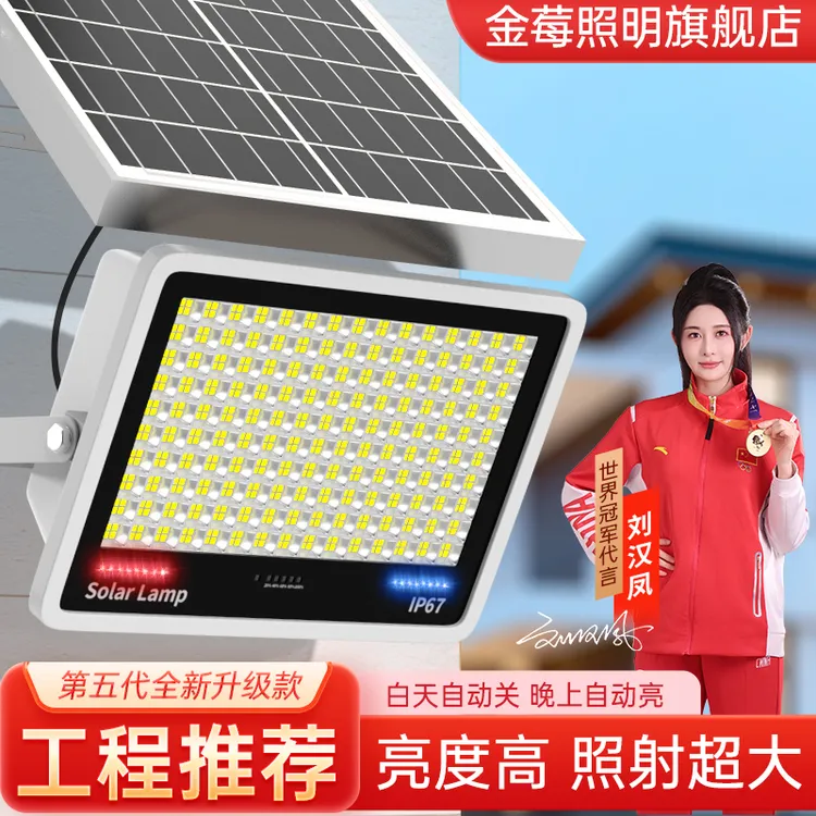 【★镇店★工程型-常亮-直播专享价】太阳能高亮室外庭院灯室内照明