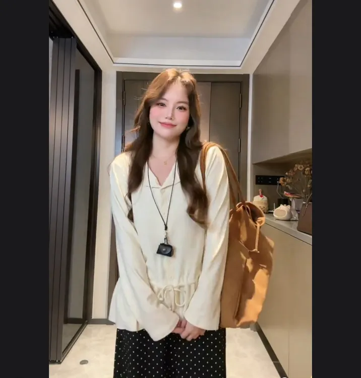 纯色冬季法式套头款秋季圆领包袖针织毛针织衫大码女装