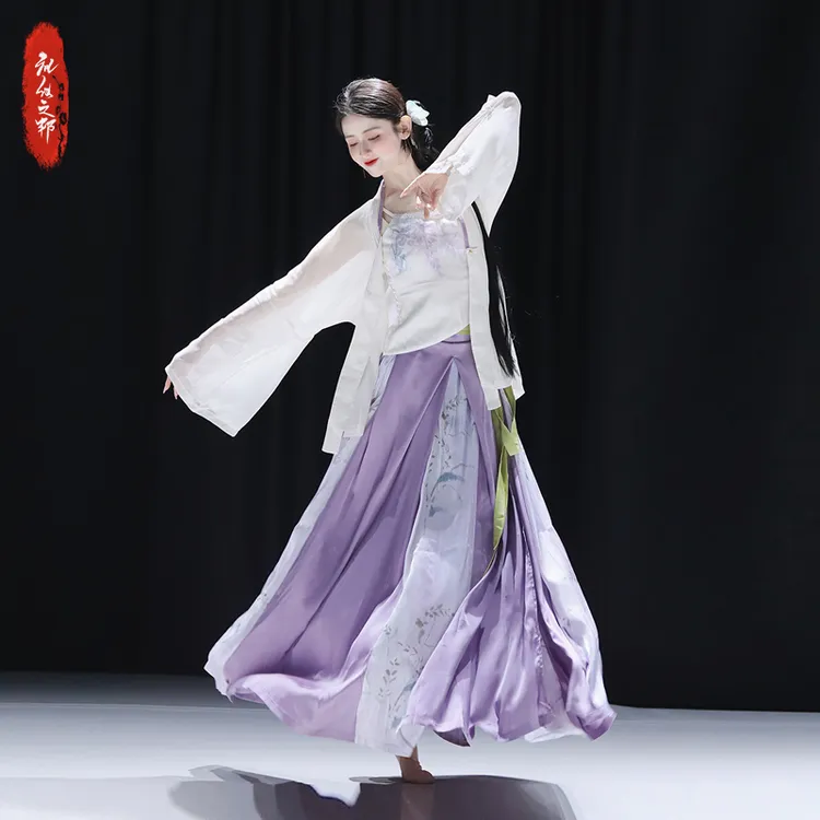 【知鸢】礼仪之邦宋制汉服日常可穿舞蹈服装中国风套装对襟防晒