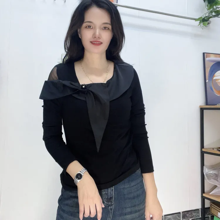 早秋新款百搭上衣6806