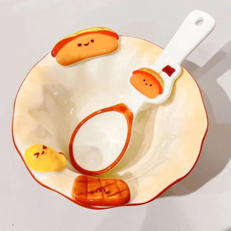 【直播专属】面包食刻5.5寸碗+勺子