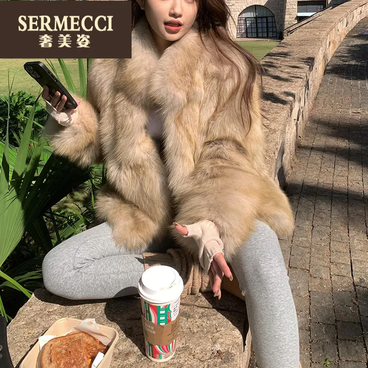 奢美姿上档次千金归来外套女2025年冬季短款加厚时尚大衣