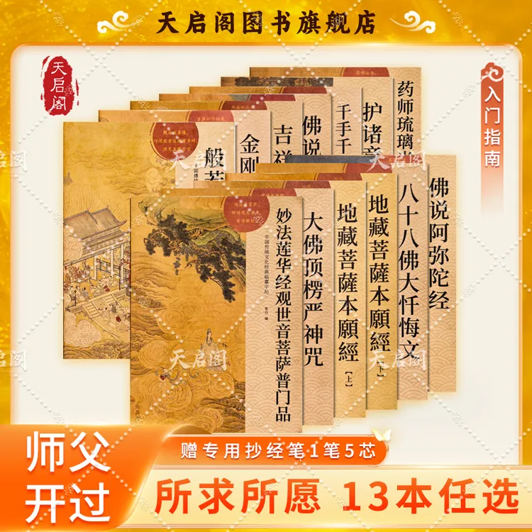【师父开过 13本任选】手抄经书静心手抄心字经《心经》正版Z