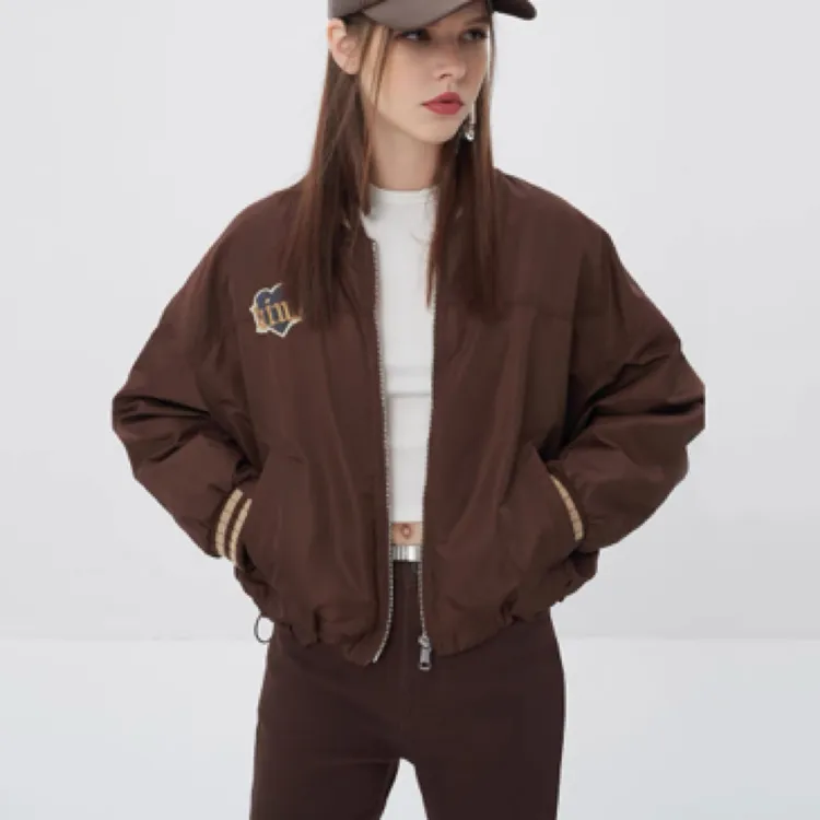 金羽杰轻薄短款嘻哈风上衣羽绒服秋冬美式拉链短款羽绒服