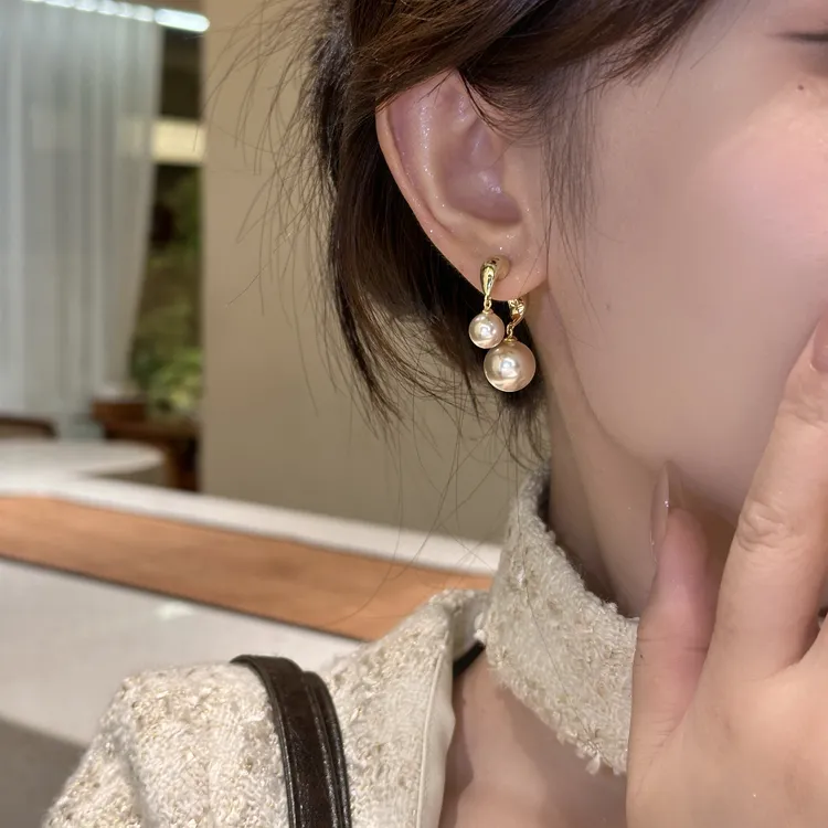 气质百搭珠珠耳钉独特耳环个性小众高级感耳饰A-227