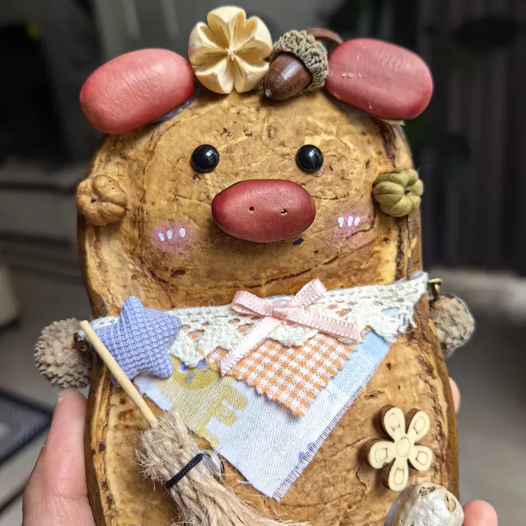 榼藤豆荚娃娃手作直播链接纯手工