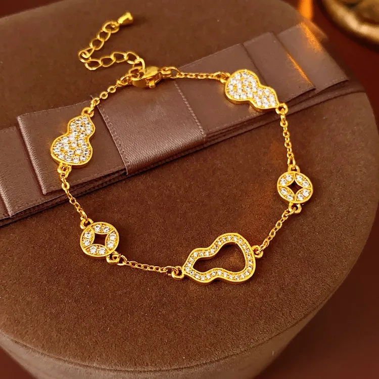 手链 【熹兮】葫芦空心款手链，百搭设计感气质ins