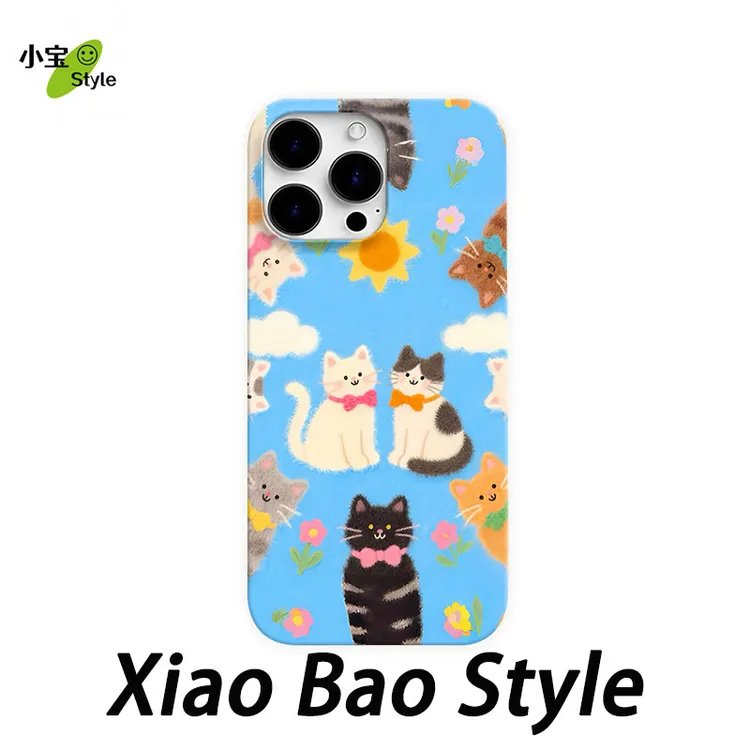 围观小猫适用苹果17pro手机壳iphone16/15趣味14pro/13pro个性12p