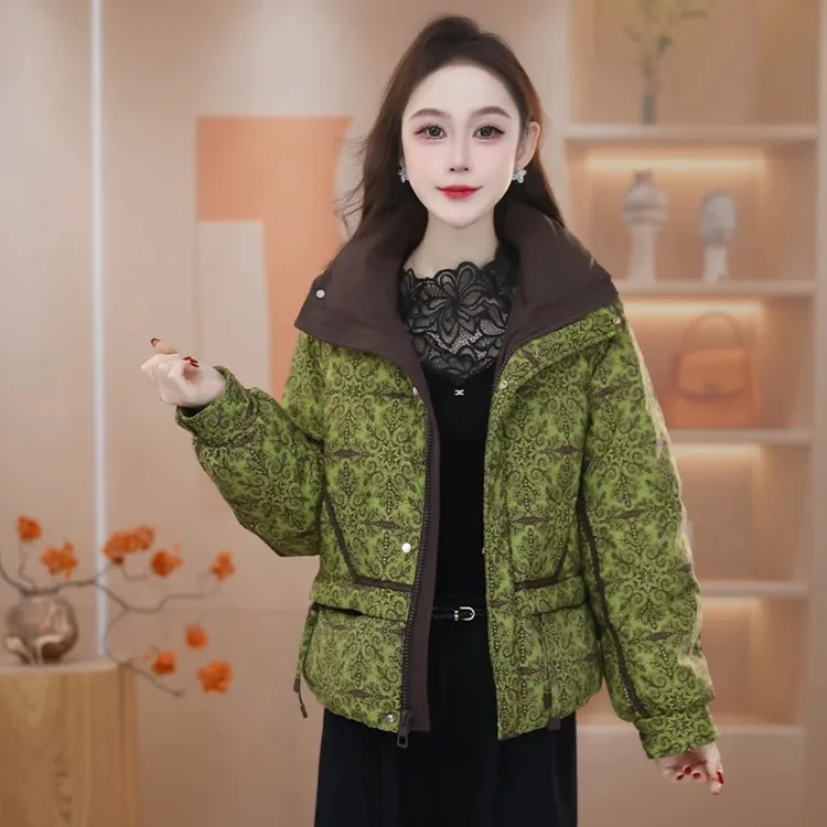 妍2025年冬季新款时尚气质轻奢百搭加厚保暖短款羽绒服L-3XL