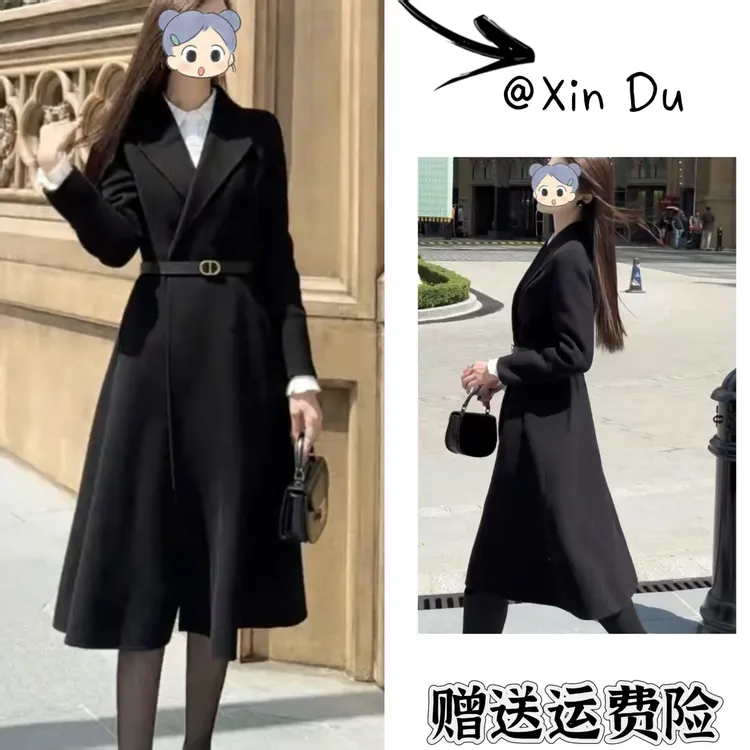 2025秋季新款时尚显瘦气质女士网红洋气风衣百搭款D22803