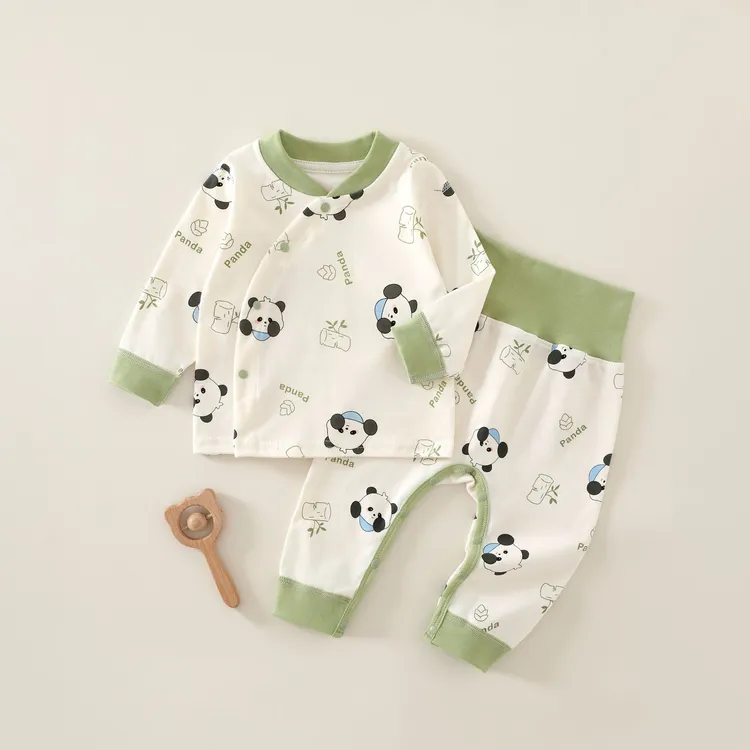 新生婴儿分体套装春秋季内衣秋衣秋裤纯棉冬季打底家居服宝宝睡衣