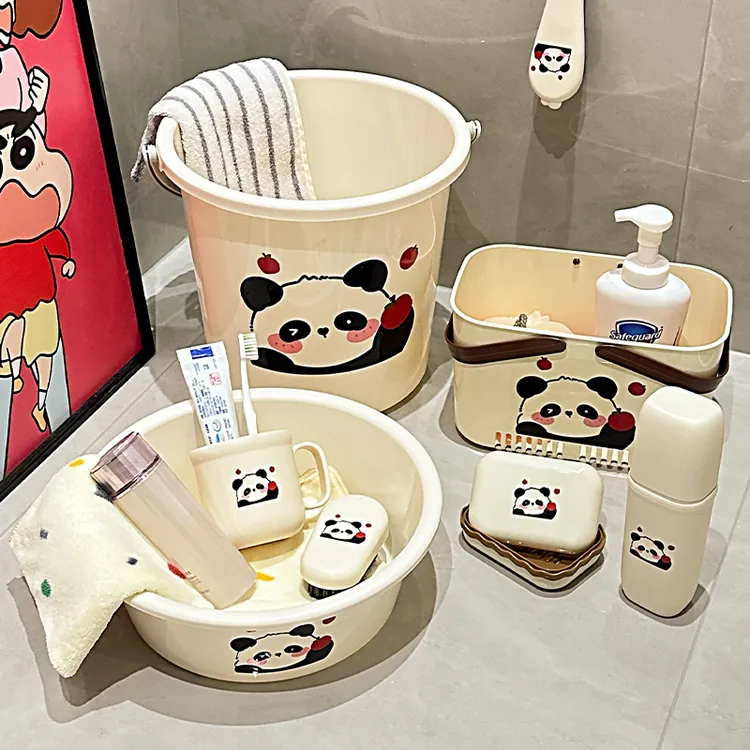 开学季【懒人一件搞定】宿舍水桶套装大号脸盆加厚学生宿舍洗衣桶  