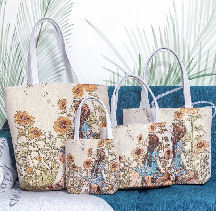 花田女孩耐磨民族风时尚小方包简约拉链中国风手提包刺绣