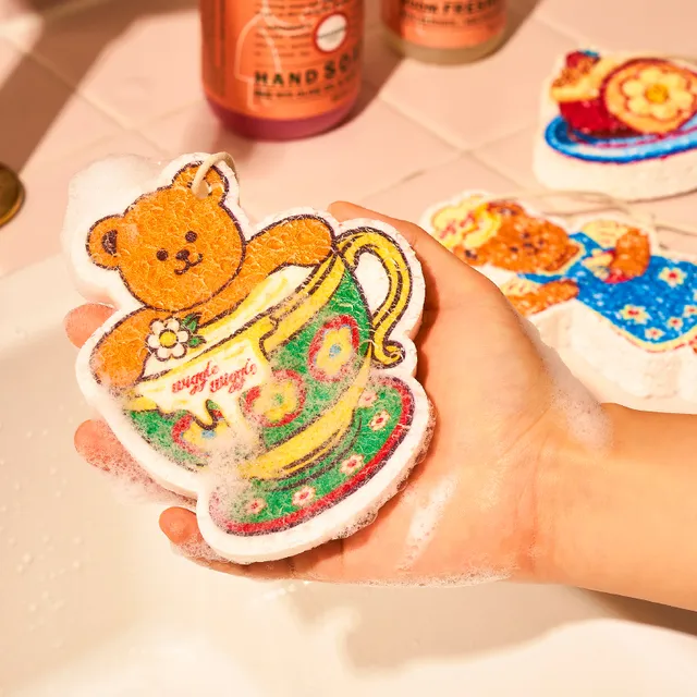 wiggle wiggle压缩木浆棉海绵擦厨房抹布家用不沾油洗碗擦百洁布