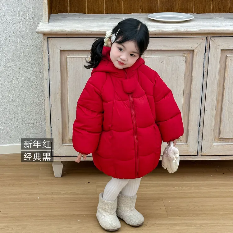 【鱼子酱】DX002WT连帽棉服外套鱼子酱品牌儿童女童