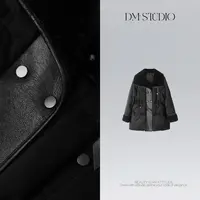 DEDM•STUDIO/冬季静奢小众排扣羊毛新国标90白鹅绒服2506YRF/807