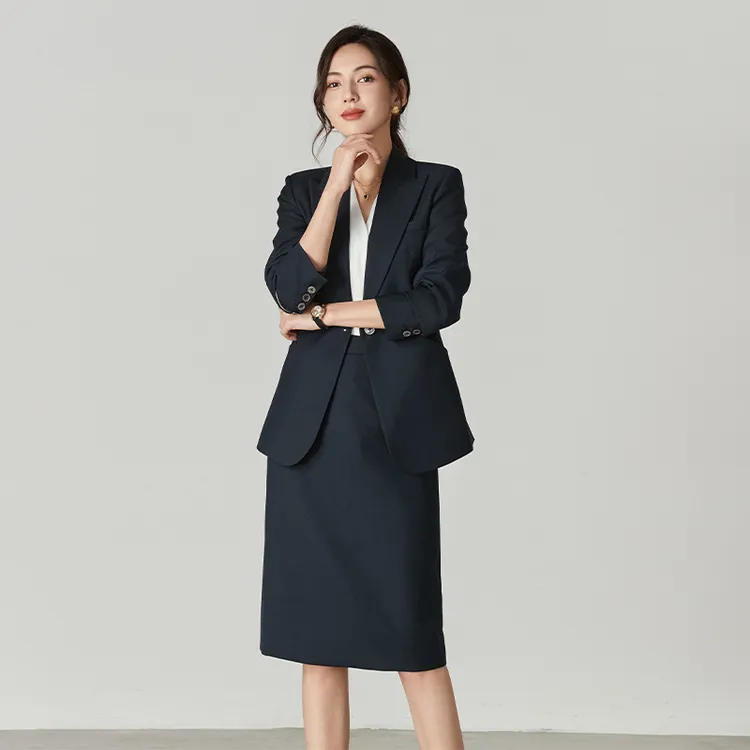 2025新款职业西装半身裙套装女正装高级感修身商务工作服职业套装