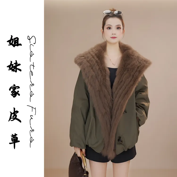 SistersFurs姐妹家“柔软云朵”羽绒服可拆卸狐狸毛领女装外套