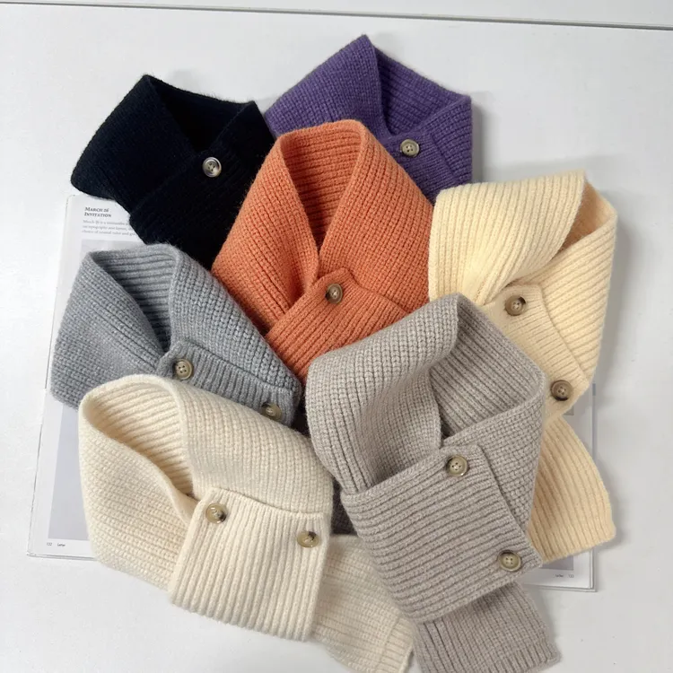 【双扣围巾】婴童保暖围巾围脖男女宝宝一岁针织儿童服装J21