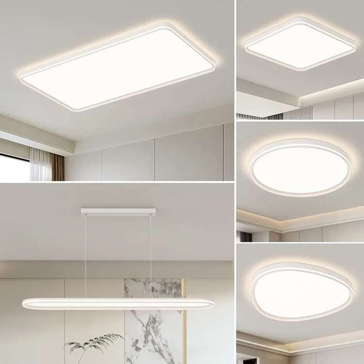 （9002套餐）2025最新款全光谱led护眼长方形客厅灯中山灯具防尘