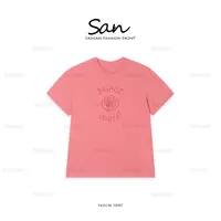 【SANSAN】夏季百搭休闲气质显瘦极简纯色套头上衣DY-90349