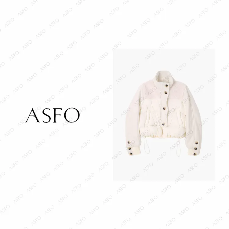 【AS雪包】25新定制羊毛拼接百搭90新国标白鹅绒服AS25DYRF05175