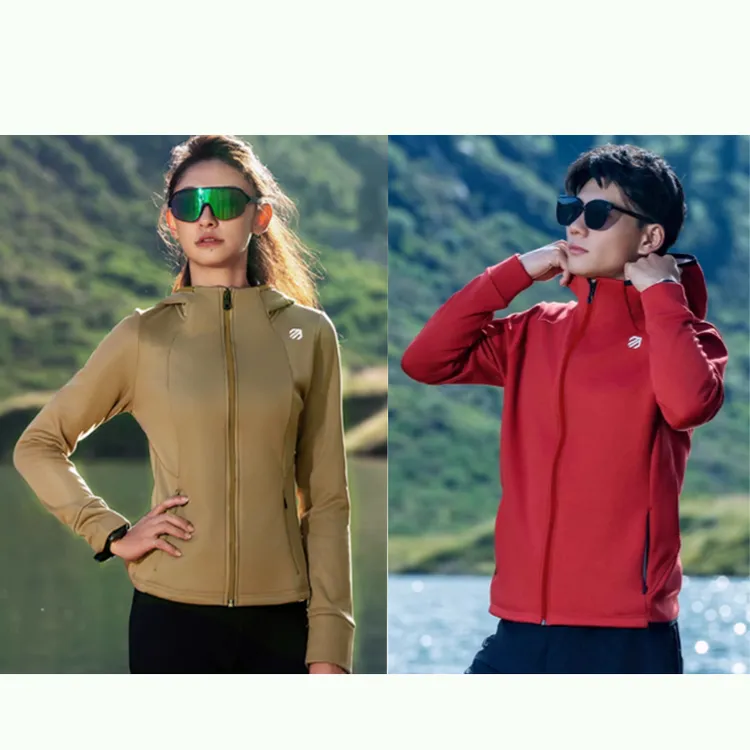 引擎鸟  男女款运动休闲跑步防风连帽卫衣摇粒拉绒外套