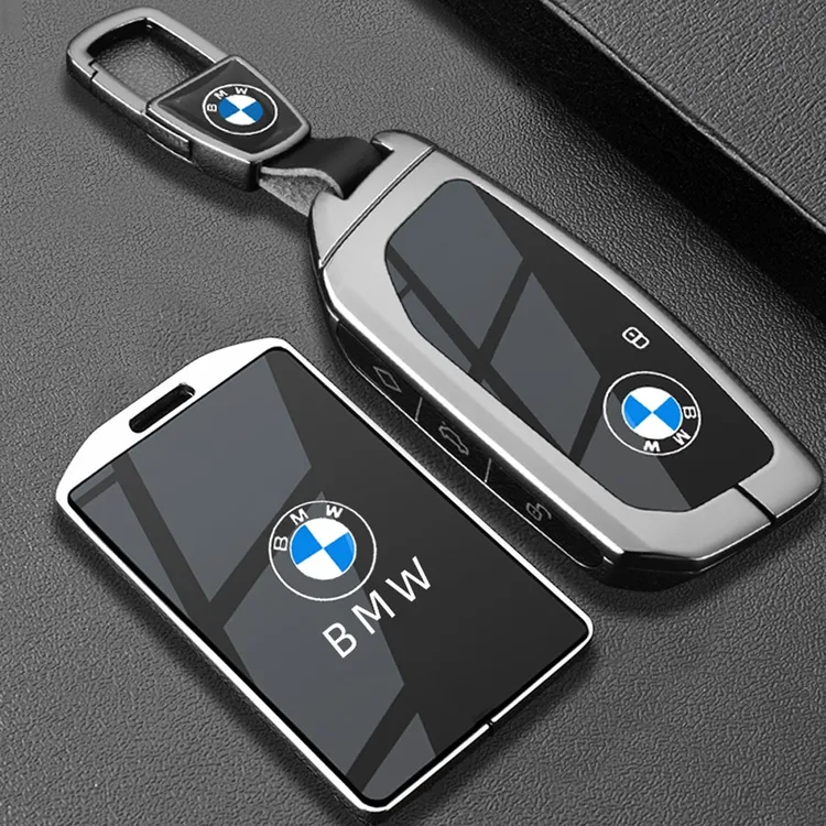 适用宝马卡片钥匙套25款X5X3扣5系530li金属535le卡套7系X1X6X7壳