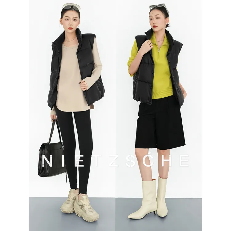 尼采 官方直营｜中古皮马｜A级进口1oo%绵羊皮 鹅绒羽绒服61952