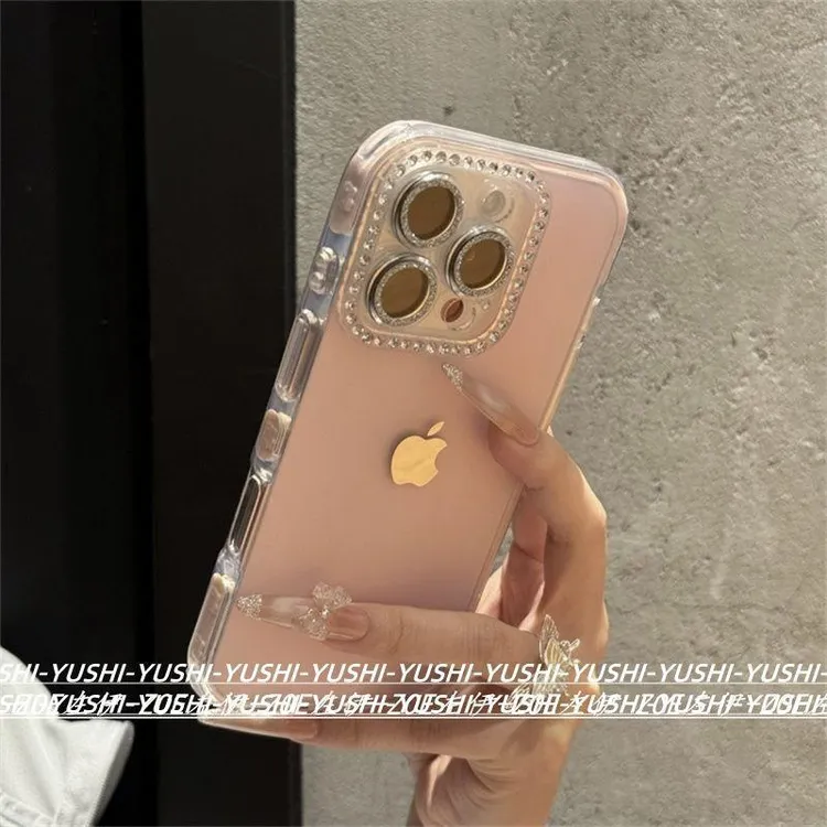 ins高颜值果冻KT猫边框适用苹果16promax手机壳 iPhone15全包1413