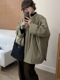 轻薄款棉衣棉服女2025年新款秋冬季夹棉外套宽松大码百搭保暖洋气