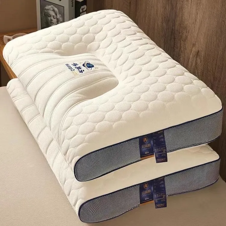 头等舱云端太空舱枕头护颈椎助睡眠低单双人家用枕芯不塌陷不变形