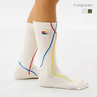 Cryingcenter7A抗菌训练力线五指袜防起水泡运动瑜伽