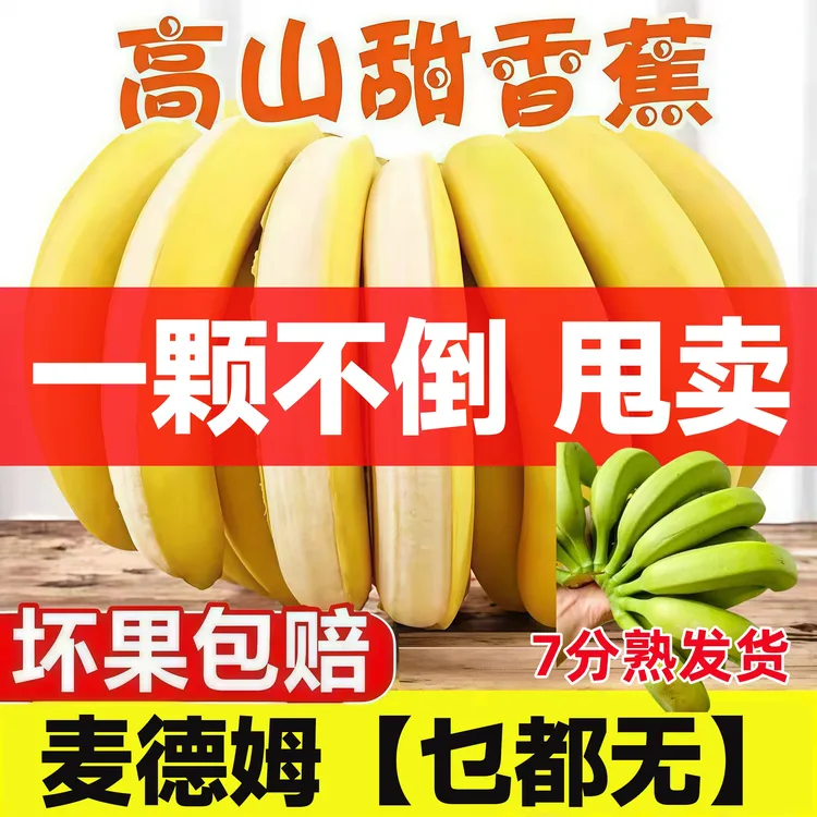 吴川香蕉5斤0佣金助农“乜都无台风蕉”