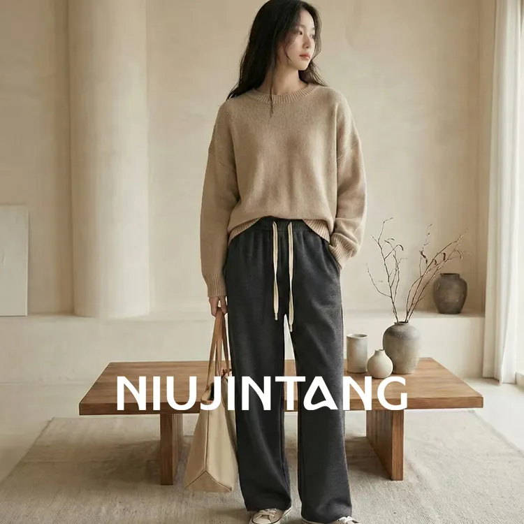 【NJT】2025冬厚款“2.0升级版可穿0度以下”显瘦松紧垂感直筒裤HR694