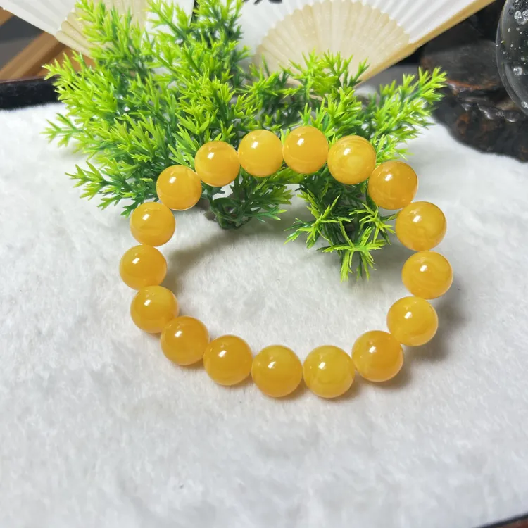 W031原矿新蜜蜜糖红卡12手串时尚百搭