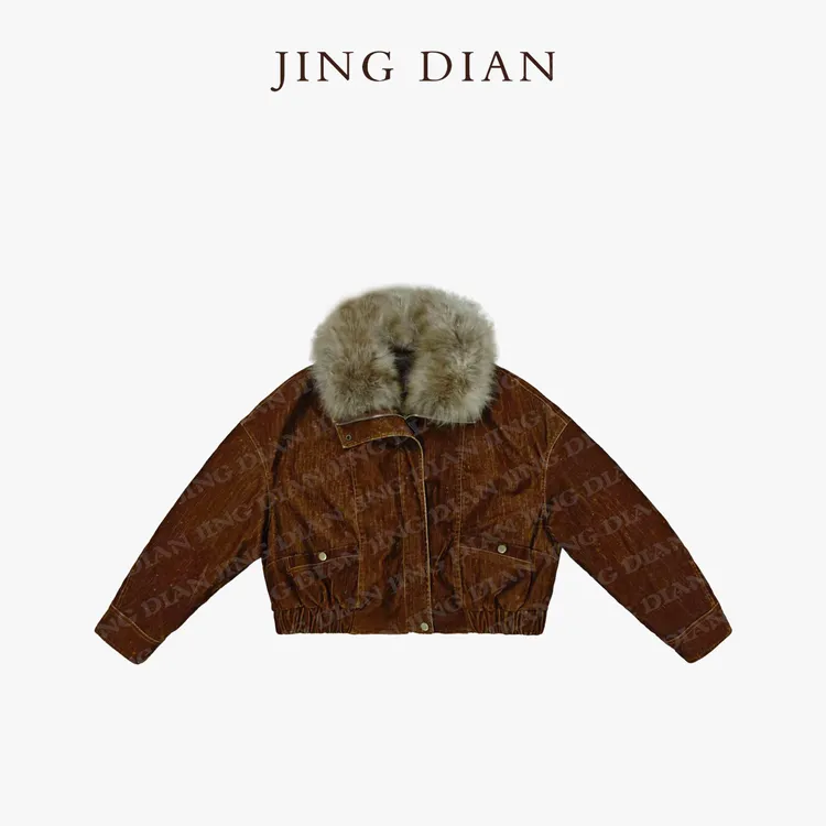 【JING DIAN】深棕四色特定山羊绒毛领90白鹅绒1976 冬季潮牌时尚