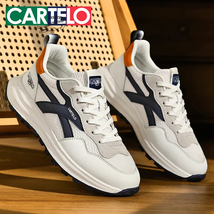 卡帝乐鳄鱼时尚舒适男鞋百搭运动跑步鞋男士潮鞋透气潮流休闲鞋商品图