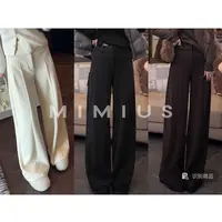 【mimius】U 秋冬加厚羊毛嵌袋宽松休闲裤 G10025-2